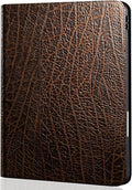 Gexmil Genuine Leather Case for iPad mini 7 (A17 Pro) 2024 / iPad mini 6 Generation 2021 8.3 Inch,Pencil Holder,Protctive Cowhide Cover,Auto Sleep/Wake,Pencil 2 Wireless Charging,Buffalo Pattern