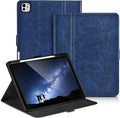 Slim Case for iPad Pro 11 Inch M5/M4 (2025/2024) A3357/A3358/A2836/A2837 with Pencil Holder,Lightweight Cover,Magnetic Closure,Multi Angle Stand,Typing Angle,Auto Sleep/Wake,Dark Blue