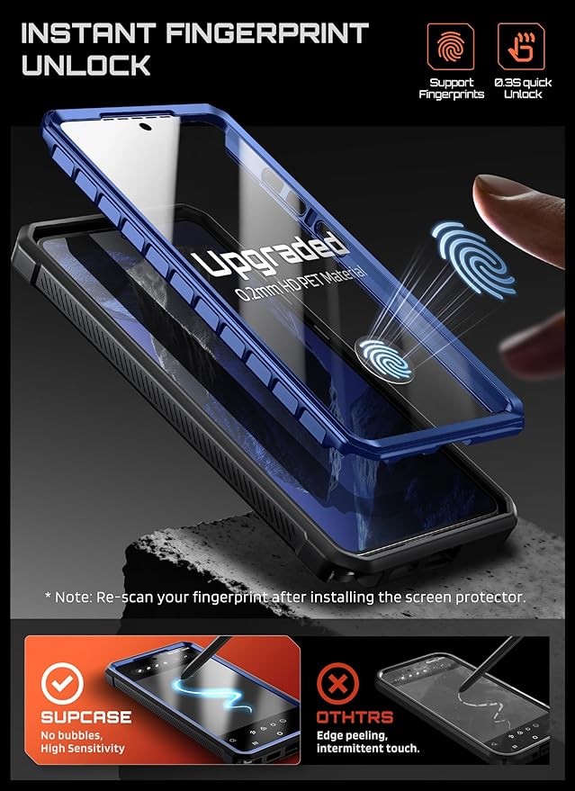 SUPCASE for Samsung Galaxy S26 Ultra Case with Stand, Military-Grade Drop Protection, Compatible with Wireless Charging/MagSafe, Built-in Screen Protector & Front Frame – UB Pro Mag, Cobalt