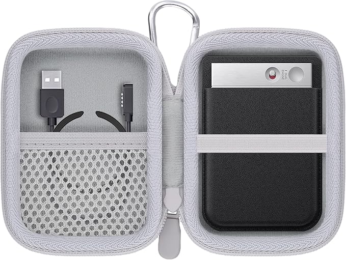 Hard Carrying Travel Case for PLAUD Note/Note Pro AI Voice Recorder,Compatible with Digital Recorder and Magnetic Protective Case(White)