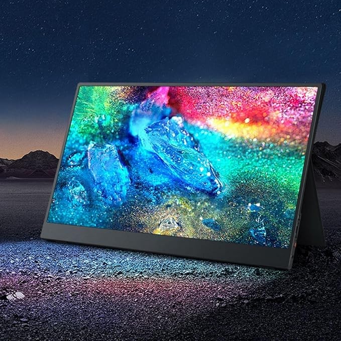 Portable Laptop Monitor 15.6-inch 16:9 4K HDR Gaming Phone Extended Portable Screen 500nits Travel Monitor Gaming Display