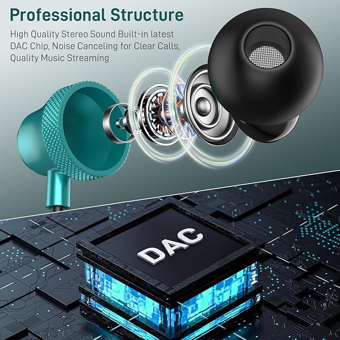 USB C Wired Earbuds for Google/Pixel 10 10a 9 8 8A 7 7A 6A for iPhone 17 17e Air 16 Pro Max 16e 15 Plus Corded Headphones for Apple/Android Type C Earphones for Samsung/Galaxy S26 S25 S24 Ultra Green