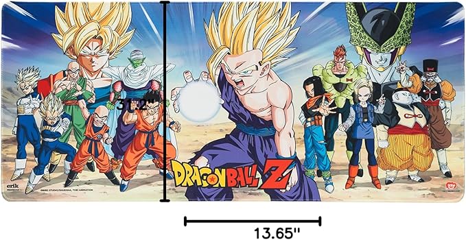 Grupo Erik XXL Mouse Pad - Dragon Ball Manga Gifts | Gaming Desk Mat 31.5 x 13.8 inches Non-Slip Rubber Mat, Keyboard & Mouse Mat Large | Gaming Gifts Gamer