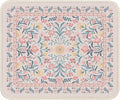 iCasso Aesthetic Small Floral Mouse Pad, Pink Mini Portable Travel Mousepad, Anti-Slip and Comfortable Cloth Mouse Mat 7.9"x9.5" with Stitched Edges for Computer, Laptop, Office, Home(Pink Floral)