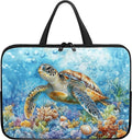 13 Inch Turtle Pattern Laptop Sleeve, Laptop Cover Computer Tablet Carrying Case with Handle, Lightweight Waterproof Tote Bags Notebook Sleeves for Men Women