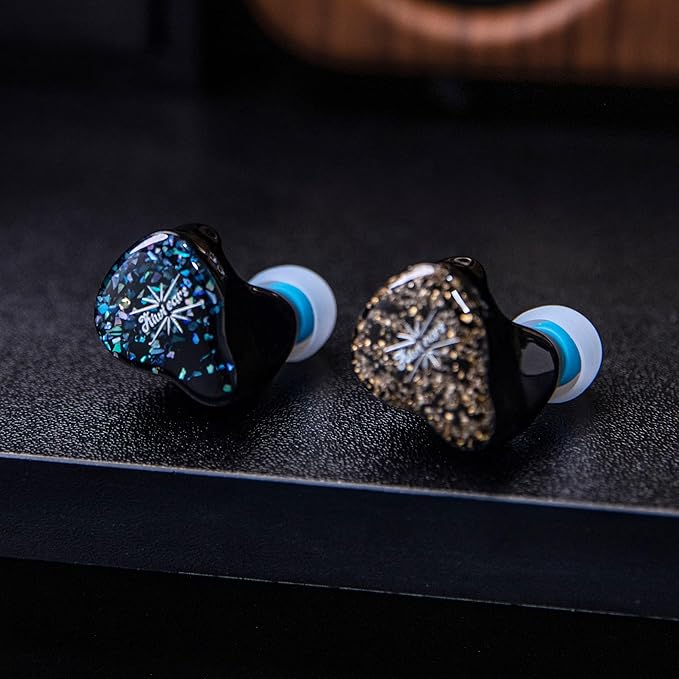 Linsoul Kiwi Ears Astral 1DD+6BA Hybrid in Ear Monitor, Wired Earbuds, HiFi Studio Recording &Mixing Earphone, Portable Gaming IEMs for Professional Music Engineers Audiophiles (Blue)
