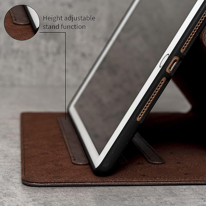 Porter Riley - Leather Case Compatible with iPad Pro 13" - M5 / M4 (2025/2024) Release. Premium Genuine Leather Stand/Cover/Flip Case (Chocolate Brown)