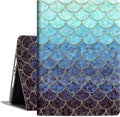 for iPad 9th Generation case, for iPad 7th Generation Case, for iPad 8th Generation Case, Casefor iPad 9th/8th/7th Gen 10.2 Inch Protective Multi-Angle Adjustable Stand View Auto Wake Sleep, Mermaid