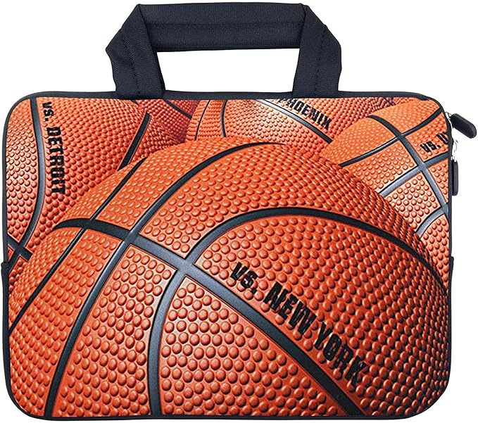 AMARY Chromebook Sleeve 11.6" 12" inch Laptop case Chromebook Bags MacBook air Sleeve Fit Apple MacBook Air HP DELL Lenovo Asus Samsung (Basketball)