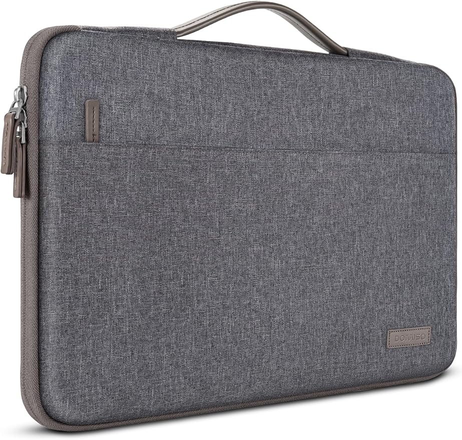 DOMISO 16 inch Laptop Sleeve Protective Case Cover Compatible with 16 16+ inch HP Dell ASUS Lenovo Chromebook,Waterproof Computer Cases Bag with Handle,Dark Grey