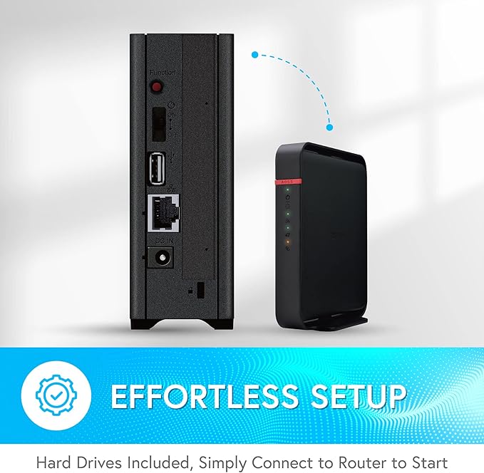 BUFFALO LinkStation 210 6TB 1-Bay NAS Network Attached Storage with HDD Hard Drives Included NAS Storage that Works as Home Cloud or Network Storage Device for Home