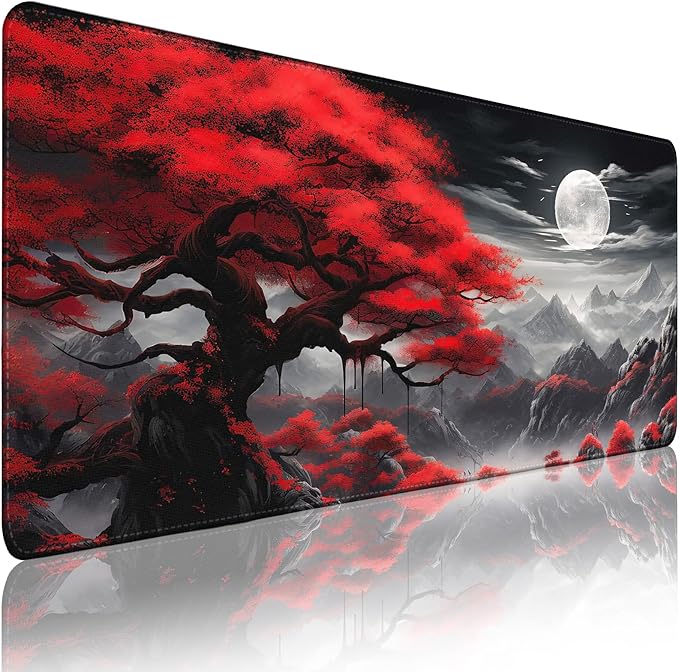Gaming Mouse Pad - Desk Mat for Keyboard and Mouse - Anime Mousepad Desk Pad with Non-Slip Base, Japanese Large Mouse Pad for Office, Desktop Protection Decoration and Daily Use