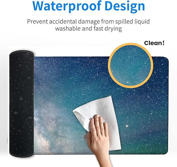 Cute Axolotl Gaming Mouse Pad – 12x31.5in Large Extended Desk Mat with Adorable Pink Salamander Design – Non-Slip Rubber Mousepad for Office Home – Deskmat Gifts for Ocean Lovers Decor