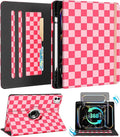Kidcube for iPad Pro 13 Inch Case M4 2024 - Women Girls Cute Rotating Stand Folio Cover with Pencil Holder & Card Slot Girly Pretty Unique Design for iPad Pro 13 Inch Case 2024 (A2925 A2926 A3007)