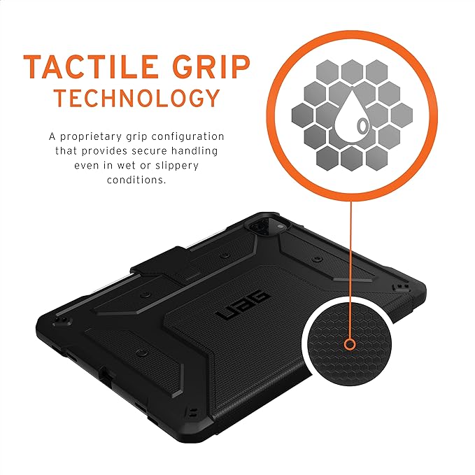 UAG Designed for iPad Pro 11" (4th Gen 2022, 3rd Gen 2021) Case Metropolis Rugged Heavy Duty Protective Cover Multi-Angle Viewing Folio Stand with Pencil Holder, Black by URBAN ARMOR GEAR