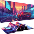 Gaming Mouse Pad - (31.5"×11.8") Sports Car Large Mouse Pads for Desk - Desk Mat for Keyboard and Mouse with Non-Slip Base, Desks Pad Matfor Game/Office & Home
