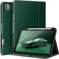 auaua Case for iPad Pro 11 Inch (M5/M4) 2025/2024, with Pencil Holder and Pocket, Multiple Angles Viewing, Magnetic Closure, Auto Sleep/Wake (Green)