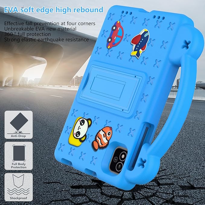 AKABEILA Compatible with Alldocube iplay 60 mini pro 2024 8.4 inch/iplay 60 mini2 2024 8.4 inch Tablet Case, Shockproof Protective Case with Shoulder Strap & Stand Handle Sky Blue