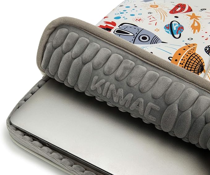 Kinmac 360° Protective Water Resistant Laptop Case Bag Sleeve with Handle for Surface Pro,MacBook Pro 13",MacBook 12",New MacBook Air 13" Retina,iPad pro 12.9 and 12 inch-13.3 inch Laptop (Spaceship)