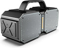 BUGANI Shock Bluetooth Speaker, Portable Bluetooth 5.3, Waterproof, 60W Super Power, Outdoor Speaker, Black(New Model)