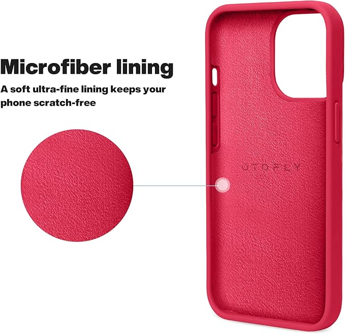 OTOFLY Designed for iPhone 13 Pro Max Case, Silicone Shockproof Slim Thin Phone Case for iPhone 13 Pro Max 6.7 inch (Red)