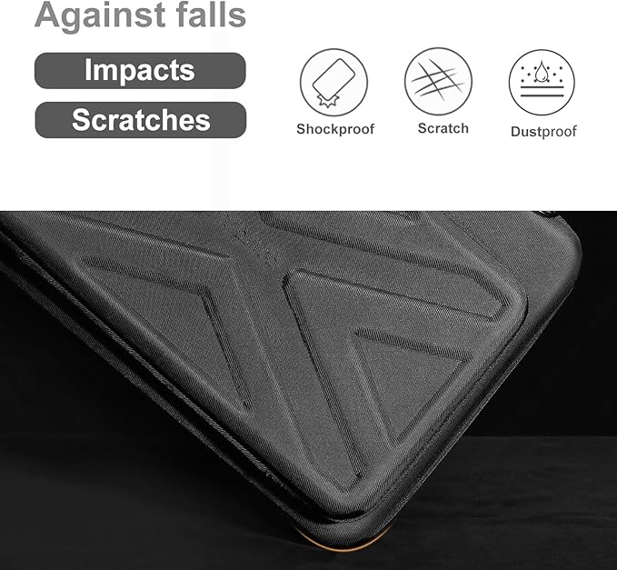 MOSISO Laptop Bag for Men,18-18.5 inch Computer Bag Compatible with ASUS Gaming Monitor HP Dell Lenovo Notebook, Hard Shell Laptop Case with Front Pocket&Shoulder Strap, Black