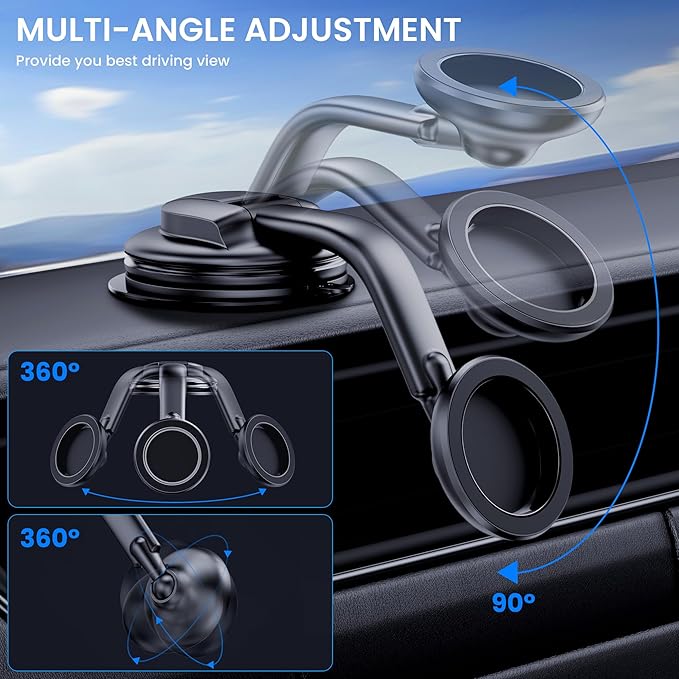DOLYOFG for Magsafe Car Mount,【Strong Magnets & Low Profile】 Magnetic Phone Holder for Car Dashboard Windshield Universal Hands Free Car Phone Holder for iPhone 15 14 13 12 Pro Max Plus Android