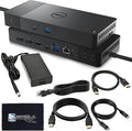 Dell WD22TB4 Thunderbolt 4 Dock Bundle - 40Gbps USB-C/USB-A, 1 Year Warranty with 180W Adapter, Anyhdd HDMI, DP, USB-C Cable & Cloth - Docking Station, Supports Dual/Triple Monitors & 4k Display