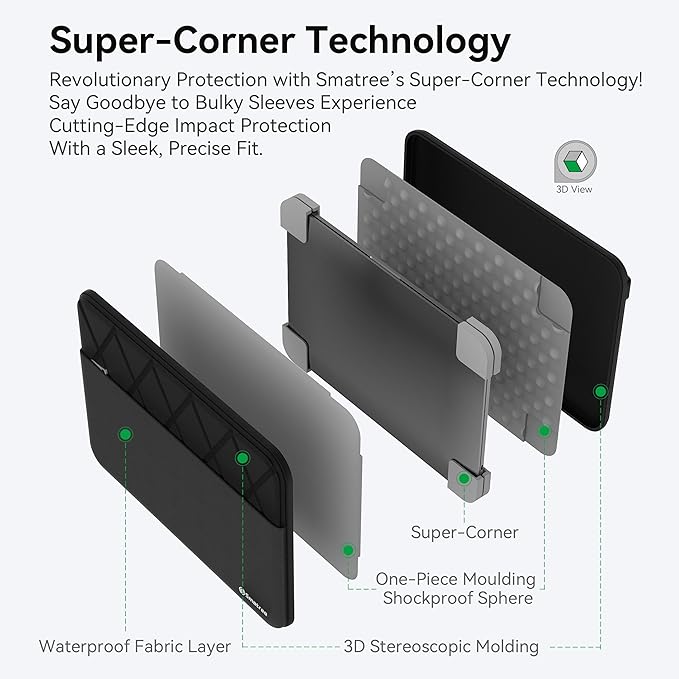 Smatree Laptop Sleeve for 14 inch ASUS Chromebook Plus CX14 CX1405,for 14 inch ExpertBook P1 P1403/B9 B9450/B1 B1400,for 14inch ASUS P1412,for 14inch Vivobook 14/S14/Go 14/Go 14 Flip Case(E420)