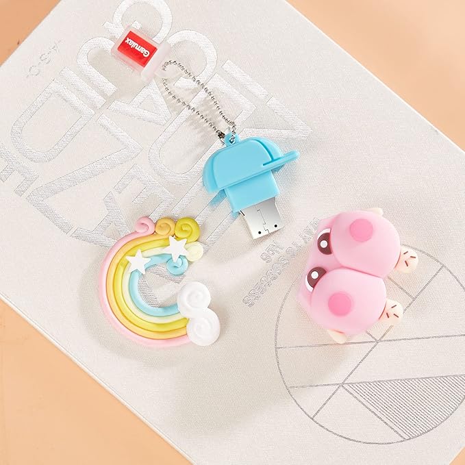 USB Flash Drives,Waterproof Silicone USB2.0 High Speed Thumb Memory Stick Pen Date Storage Pendrive U Disk (64GB,Cute Butt)