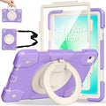Andnary Case for Samsung Galaxy Tab A11+ Plus/A9+ 11 Inch 2025/2023, Tablet Case for Samsung Galaxy A9 Plus/A11+ with Screen Protector/360° Rotating Stand/Pen Holder/Shoulder Strap (Purple)