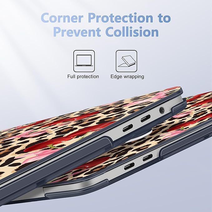 May Chen for MacBook Pro 16 inch A2141 2020 2019 Release, Screen Protector & Keyboard Cover Plastic Soft-Touch Case for MacBook Pro 16-inch with Touch Bar & Touch ID - Cherry and Cheetah