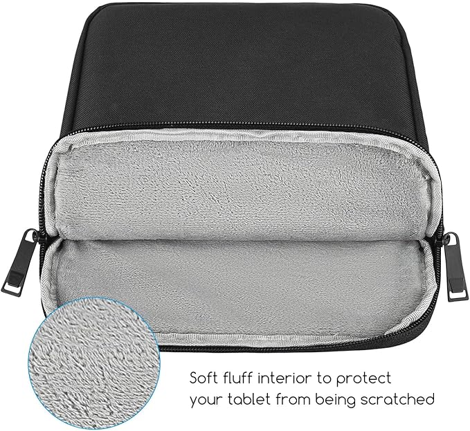 9-11 Inch Tablet Carrying Sleeve Case for Amazon Fire Max 11/10.1" Fire HD 10 Plus / 11" iPad Pro M5 M4 / Air M4 M3 M2 / iPad 11th,Samsung Galaxy Tab S9 S8 S7 A8 11" Tablet Bag(Black)
