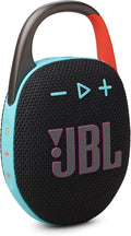 JBL Clip 5 - Ultra-Portable,Waterproof & Dustproof Bluetooth Speaker,Big JBL Pro Sound with punchy bass,Integrated carabiner,Up to 12 Hours of Play,Made in part with recycled materials(Black & Orange)