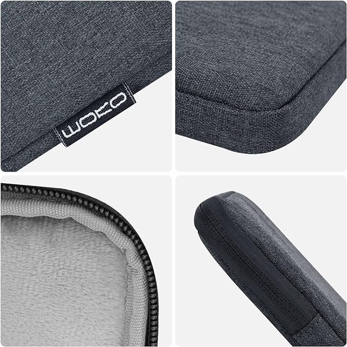 MoKo 7-8 Inch Tablet Sleeve Bag, Polyester Pouch Cover Case Fits iPad mini (A17 Pro) 8.3" 2024, iPad mini 6/5/4/3/2/1, Samsung Galaxy Tab S2 8.0, Tab A 8.0, ZenPad Z8s 7.9,Space Gray