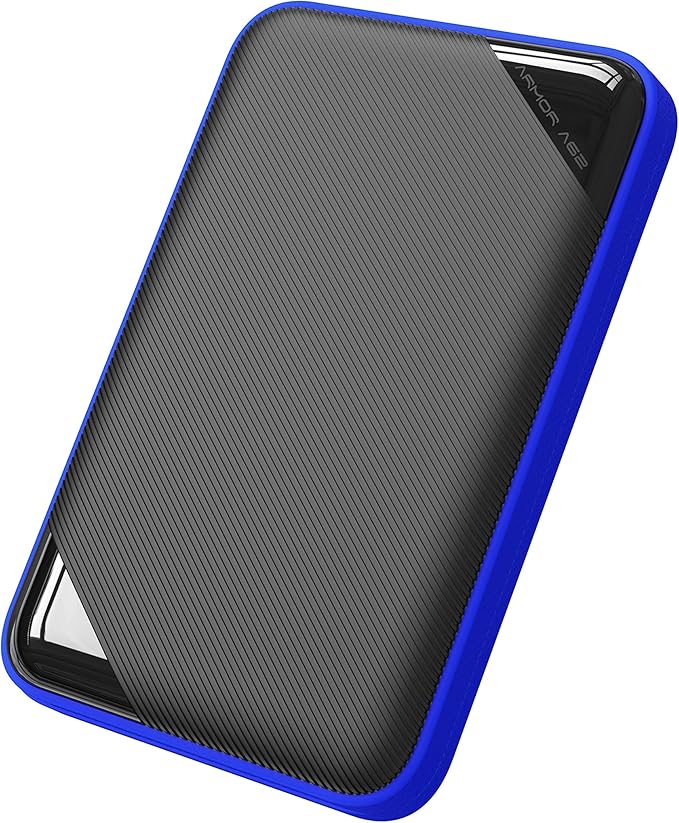 SP Silicon Power Portable Hard Drive 5TB 2.5" USB 3.2 Gen 1 IPX4 Waterproof Impact Resistant A62 Series Gaming Blue SP050TBPHD62LS3B