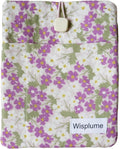 Padded eReader Sleeve Tablet Bag Pouch for Paperwhite, Colorsoft,Signature Edition, Voyage,Scribe/Kobo eReader,Floral Book Protector for Paperbacks and Small Hardcovers (Purple, Large)