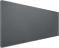 Reniteco Waterproof Large Gaming Mouse Pad with Durable Stitched Edges, Non-Slip Rubber Base, Grainy Jacquard Mouse Mat Desk Pad for Home Office Gaming, 27.6"x11.8"x0.12", Matte Gray
