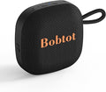 Bobtot Portable Bluetooth Speakers, Wireless IPX7 Waterproof Mini Speaker with 16H Playtime, Loud Stereo Sound, TWS, Built-in Microphone, Small Size with Lanyard, Black