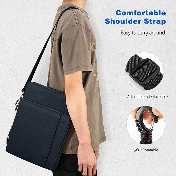 MoKo Laptop Sleeve Bag for 13.3-14 Inch, Notebook Carrying Case with Pocket Fits New MacBook Pro M3/M2 14" /13" M2/M1 Pro/M1 Max 14.2 2023-2021/Air 13.6" M2 2022, Surface Pro 9/8 13", Indigo