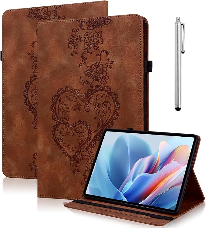 Case for iPad 6th / 5th Generation 9.7 Inch 2018/2017, iPad Air 2 Multi Angle Flip PU Leather Shockproof Case with Pencil Holder/Card Slots, Brown