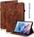 Case for iPad 6th / 5th Generation 9.7 Inch 2018/2017, iPad Air 2 Multi Angle Flip PU Leather Shockproof Case with Pencil Holder/Card Slots, Brown