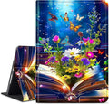 for Amazon Kindle Fire Max 11 (13th Generation, 2023 Release) 11" Tablet Case, Slim Kickstand Stand Leather Smart Cover with Auto Wake/Sleep, Book Flower