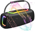 Bluetooth Speaker 6000mAh, 36H Playtime BT5.4 Portable Wireless Speaker with Loud Stereo Sound, IP6 Waterproof, 24W Portable Speaker with RGB Multi-Color Rhythm Lights for Outdoor/Home/Party as Gift