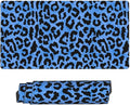 Blue Leopard Skin Print Large Extended Mouse Pads XL Mousepad with Stitched Edges Non-Slip Rubber Base Computer Keyboard Pad Desk Mat for Home Office Desk Decor, 29.5" X 15.8"