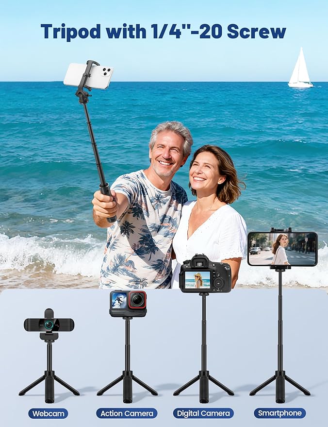 RUWBY UHD 4K Webcam with Built-in Dual Mics, Wide-Angle Lens, Privacy Cover, Tripod Stand, Autofocus Computer Camera, Plug and Play for Desktop PC or Laptop