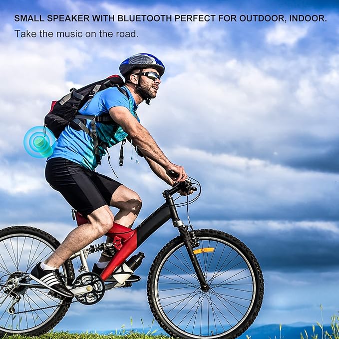 comiso Portable Bluetooth Speaker, Small Shower Speaker with IPX5 Waterproof, 360° HD Loud Sound, Wireless Stereo Pairing, Mini Speakers Support TF Card, Built-in Mic, Pocket Size for Travel Outdoors