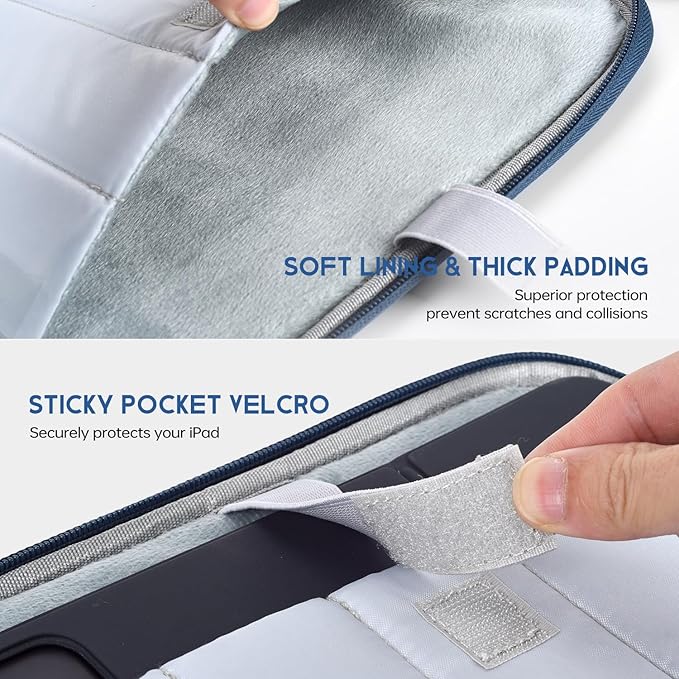13 inch Laptop Case Sleeve for 2026 MacBook Neo 13-inch, 2026-2022 MacBook Air 13 inch M5 M4 M3 M2 Laptop Water-Resistant Shockproof Handle Bag Cover w/Accessory Pocket -Navy Blue