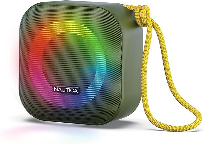 Nautica Urban SP400 True Wireless Outdoor Speaker, Portable IPX5 Waterproof Bluetooth Speaker with 2-Hour Quick Charge & 45-Day Standby, Perfect for Camping, Beach, Backyard & Travel