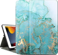 Vimorco Case for iPad Air 3rd 2019, for iPad Pro 10.5 inch 2017/2019, for iPad 9th/8th/7th Generation 10.2 inch,4 Viewing Angles,Pencil Holder,Full Protective Cover,Auto Sleep/Wake,Green Quicksand